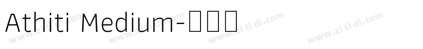 Athiti Medium字体转换
